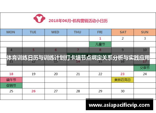 体育训练日历与训练计划打卡墙节点绑定关系分析与实践应用